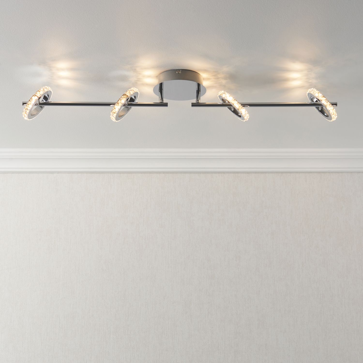 Quay Design Rico LED 4-Light Spotlight Chrome 20W 1160lm (413VG)