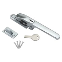 Smith & Locke Reversible Modern Lockable Casement Fastener Satin Chrome