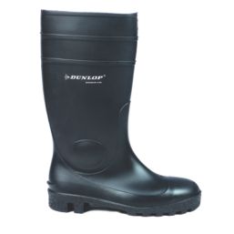 Dunlop Protomastor Size 3  Black Steel Toe Cap Safety Wellies