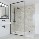 Multipanel Hydrolock®  Bathroom Waterproof Wall Panel  Gloss Antique Marble 2400mm x 1182mm x 11mm