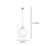 Eglo Rondo Pendant Light Satin Nickel/White
