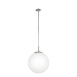 Eglo Rondo Pendant Light Satin Nickel/White
