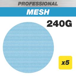 Trend Pro Mesh AB/225/240P 240 Grit Mesh Multi-Material Drywall Sanding Discs 225mm 5 Pack