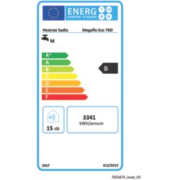 Heatrae Sadia Megaflo Eco 70d Direct Unvented  Hot Water Cylinder 70Ltr 1 x 3kW
