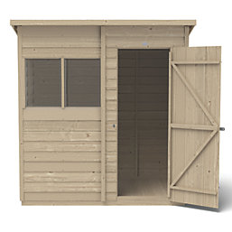 Forest  6' x 4' (Nominal) Pent Overlap Timber Shed