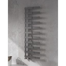 Reina 1235mm x 500mm 1482BTU Gunmetal Flat Designer Towel Radiator