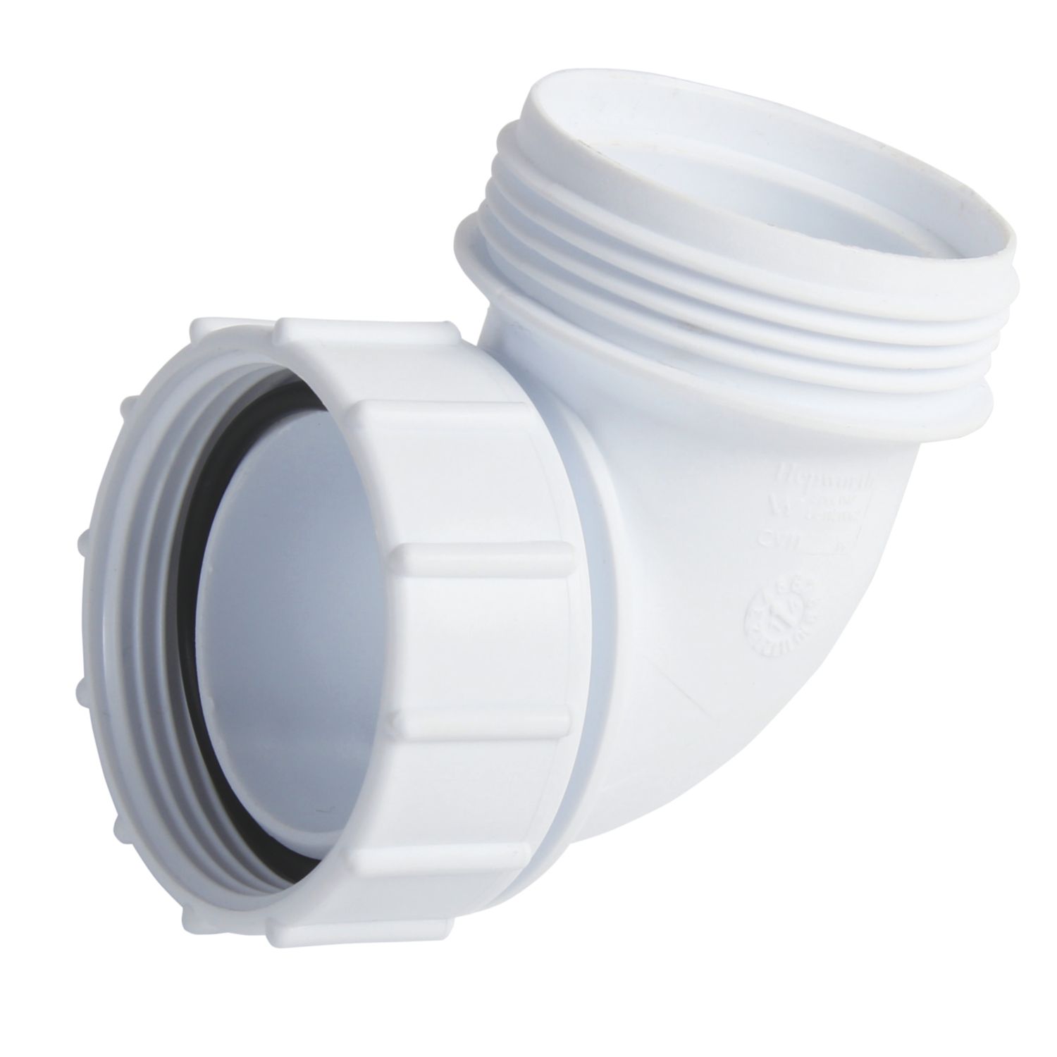 Wavin HepVo Universal Compression PP Knuckle Waste Valve Adaptor White 87.5° 32mm (414PC)