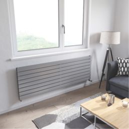 Ximax Oceanus 595mm x 1800mm 5922BTU Silver Horizontal Designer Radiator