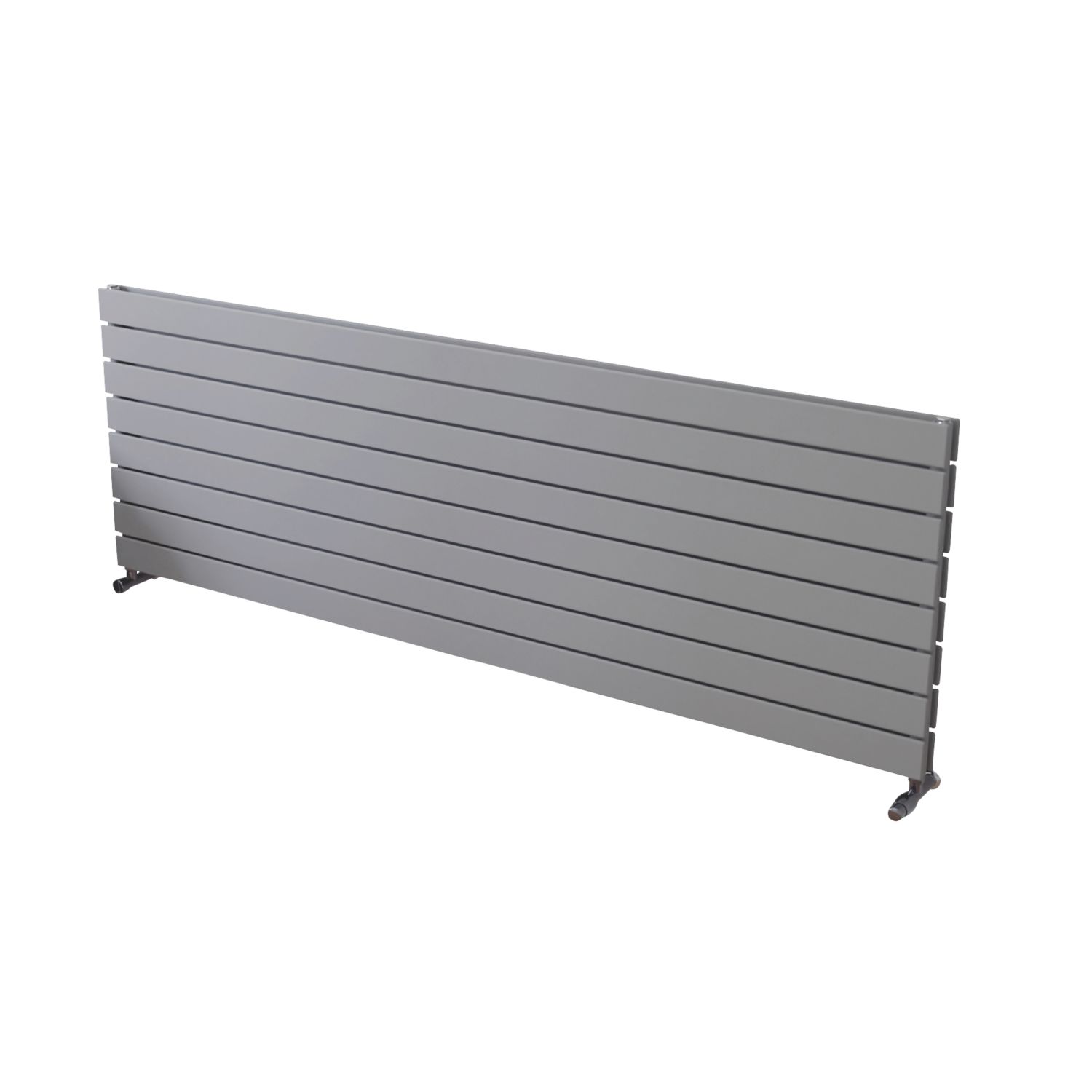 Ximax Oceanus 595mm x 1800mm 5922BTU Silver Horizontal Designer Radiator (414TR)