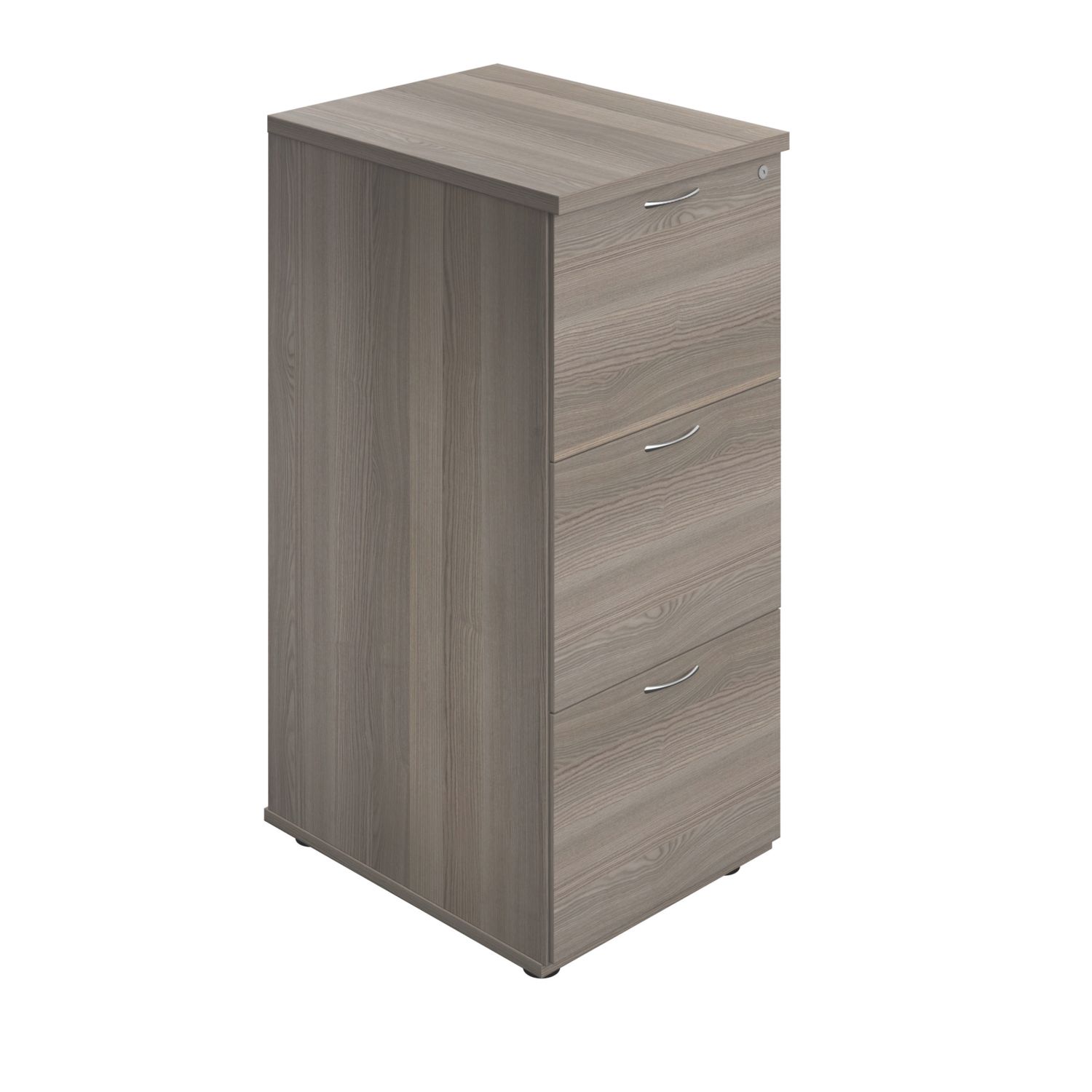 TC Group Essentials 3-Drawer Filing Cabinet Grey Oak 464mm x 1055mm (414TT)
