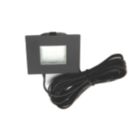 VEW Strata Recessed Square LED Kitchen Plinth Light Black 0.18W 15lm