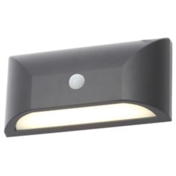 Coast Poole Outdoor LED Lighting With PIR Sensor Black 5W 300lm