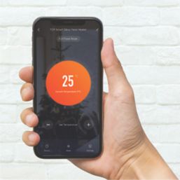 TCP  2kW Electric Portable or Wall-Mounted Glass Panel Heater Black