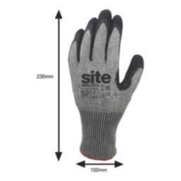 Site SWG360 Cut-Resistant Gloves Grey / Black Small