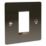 LAP  1-Module Modular Faceplate Black Nickel