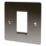 LAP  1-Module Modular Faceplate Black Nickel