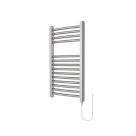 Flomasta 700mm x 400mm 512BTU Chrome Curved Electric Towel Radiator