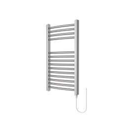 Flomasta Curved Electric Towel Radiator 700mm x 400mm Chrome