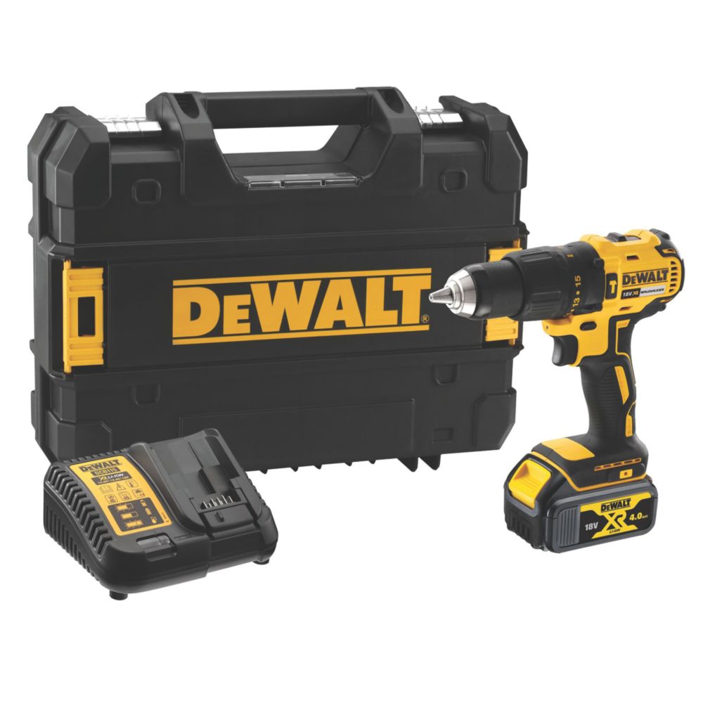 DEWALT DCD778M1T-SFGB 18V 1 x 4.0Ah Li-Ion XR Brushless Cordless Combi Drill
