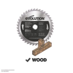 Evolution FW185TCT-40 Wood Circular Saw Blade 185mm x 25.4mm 40T