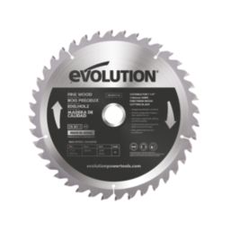 Evolution FW185TCT-40 Wood Circular Saw Blade 185mm x 25.4mm 40T