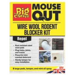 The Big Cheese Mouse Out  Rodent Blocker Kit 77mm x 236mm