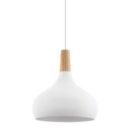 Eglo Sabinar Medium Shade Pendant Light White