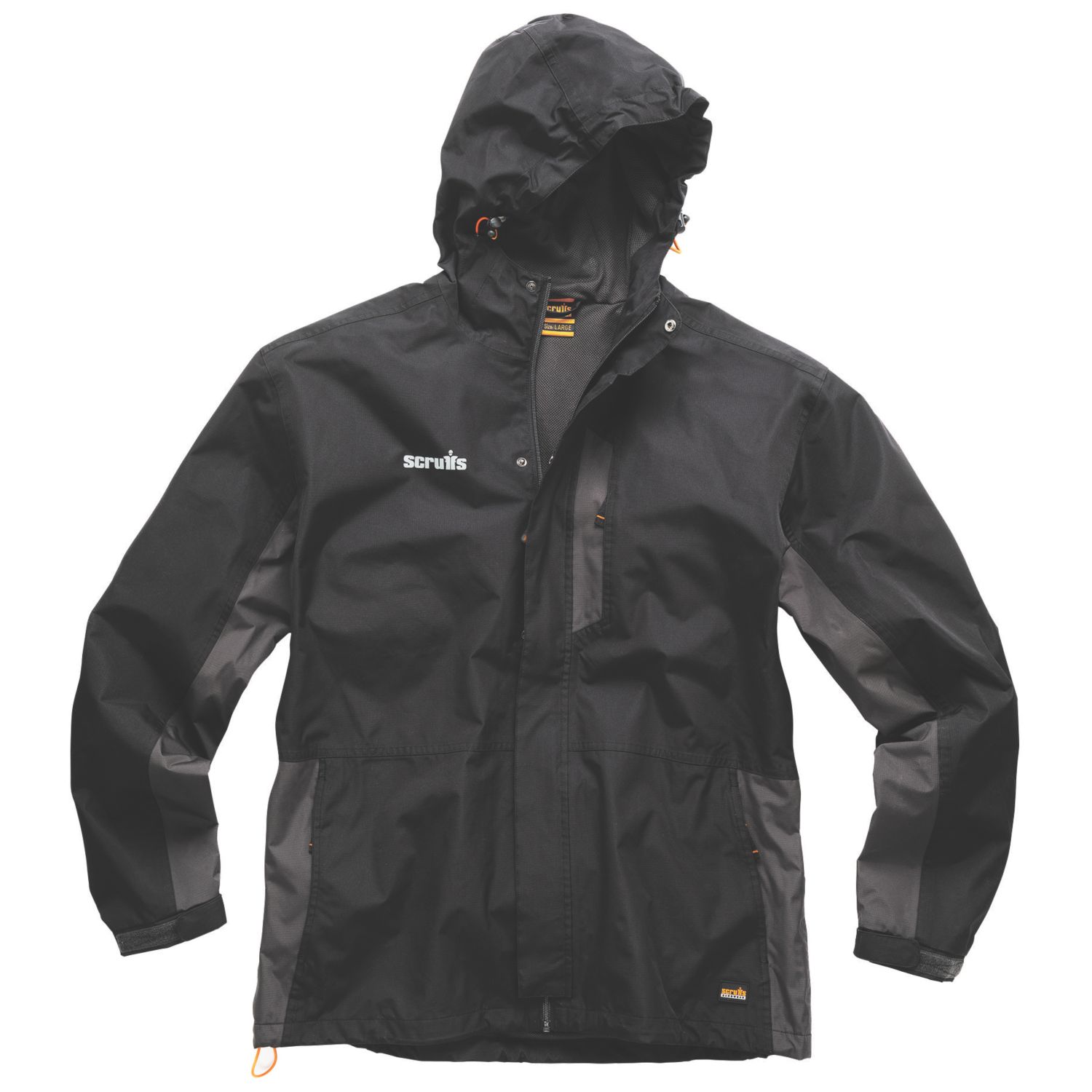 Scruffs Worker Jacket Black/Graphite Large 44" Chest (415KV)