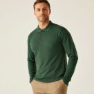 Regatta Pro 65/35 Long Sleeve Polo Shirt Dark Green - 6D0 X Small 39.4" Chest