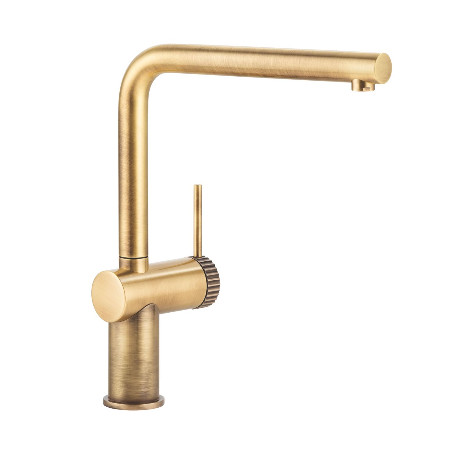 Abode Fraction Mono Mixer Kitchen Tap Antique Brass (415RK)