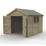 Forest Timberdale 8' 6" x 10' (Nominal) Apex Tongue & Groove Timber Shed with Base & Assembly