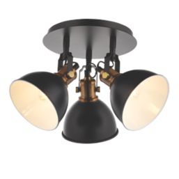 Quay Design Orion Round 3-Light Spotlight Matt Black