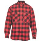 Hard Yakka Long Sleeve Check Flannel Shirt Shirts Red Medium 38" Chest
