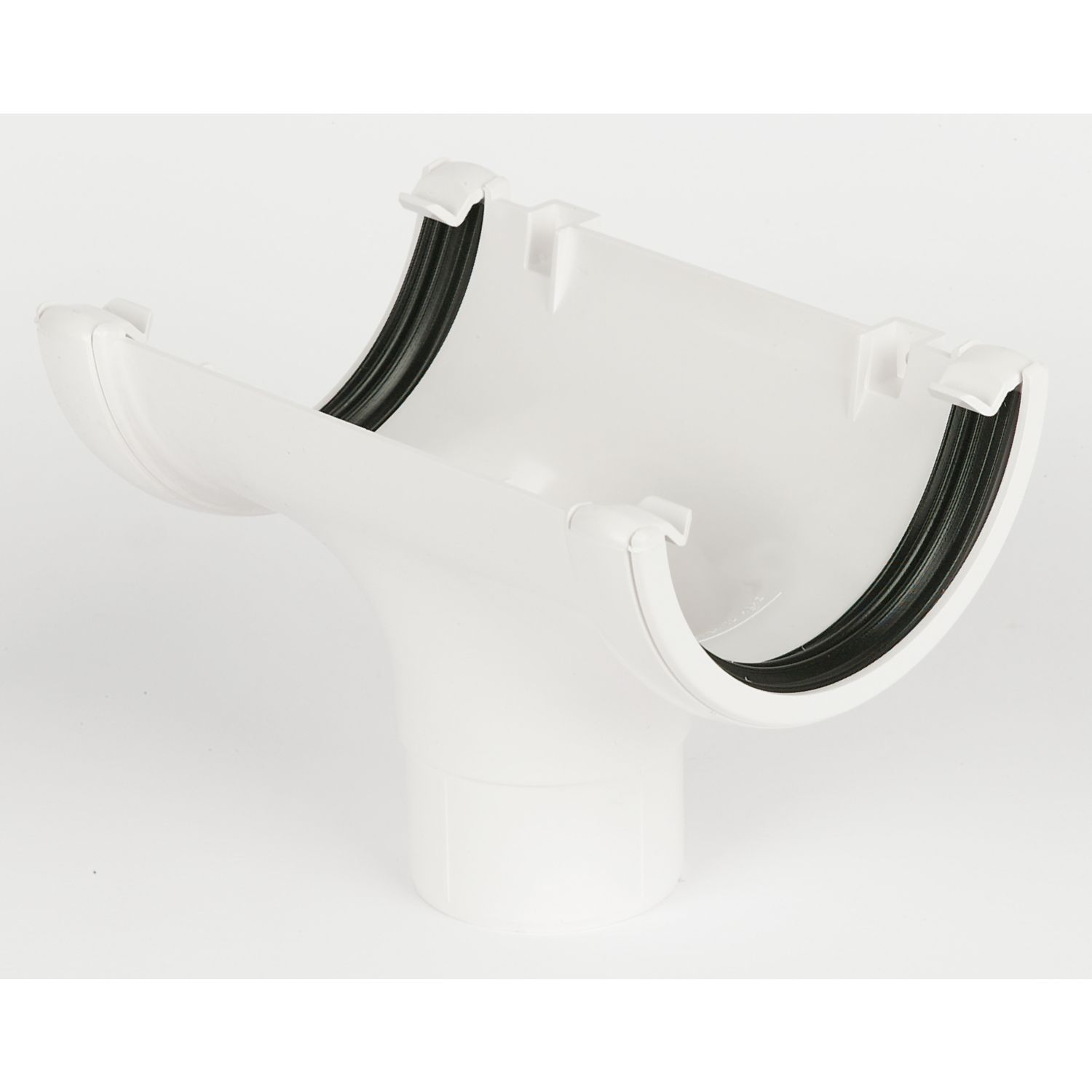 FloPlast uPVC Round Running Outlet White 112mm x 68mm (41677)