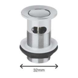 Flomasta  Slotted Pop Up Basin Basin Waste