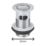 Flomasta  Slotted Pop Up Basin Basin Waste