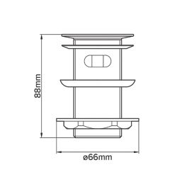 Flomasta  Slotted Pop Up Basin Basin Waste
