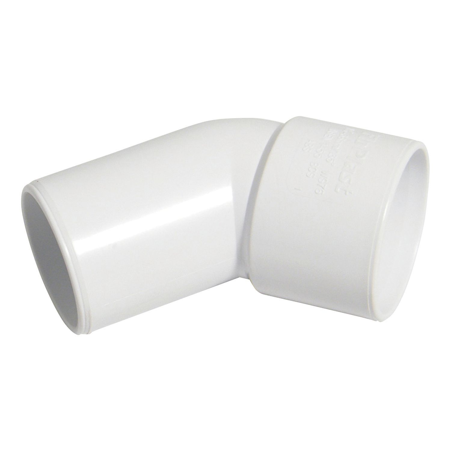 FloPlast Solvent Weld Conversion Bend 135° White 32mm 5 Pack (4169X)