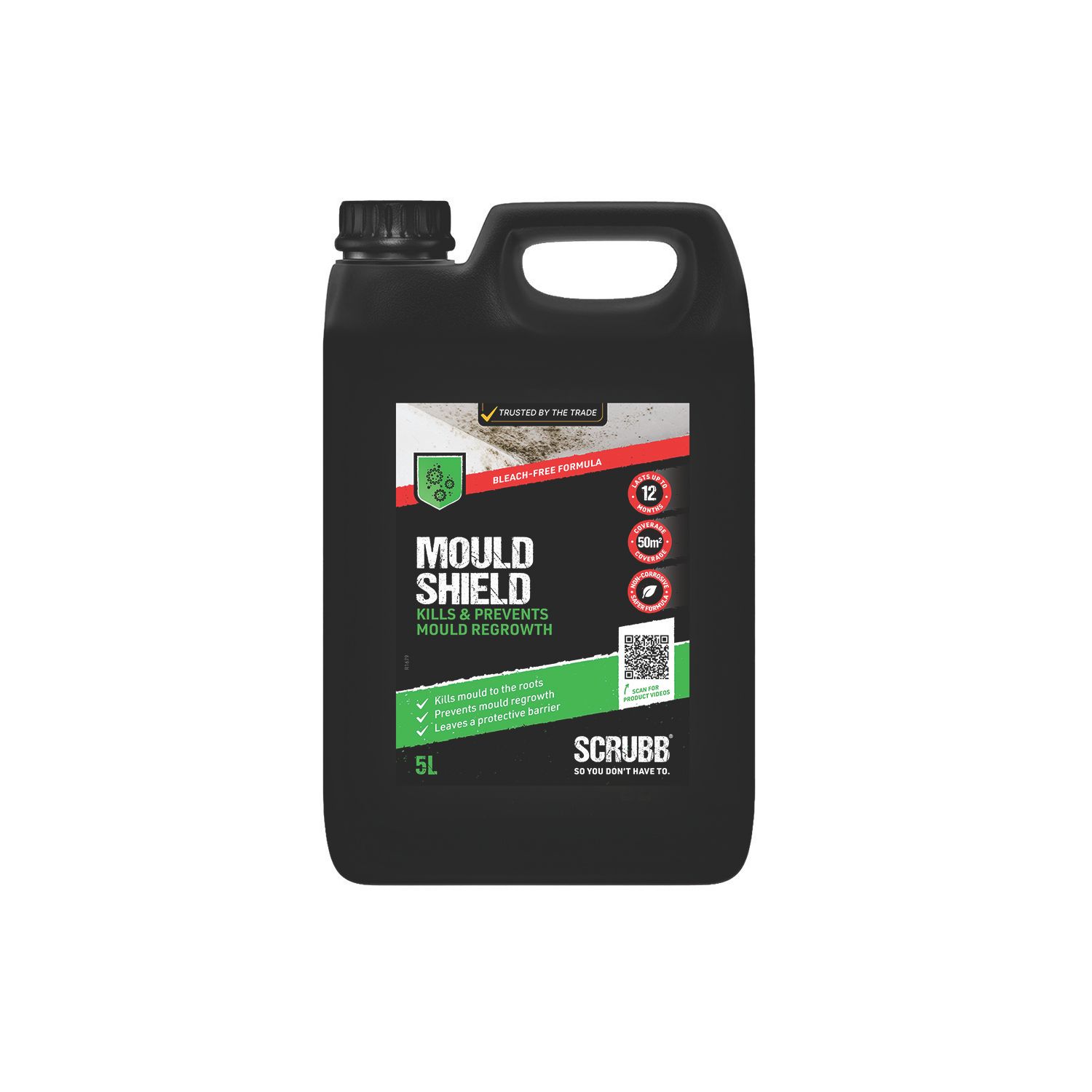 Scrubb Mould Shield Bleach-Free Mould Killer & Inhibitor 5Ltr (416AH)