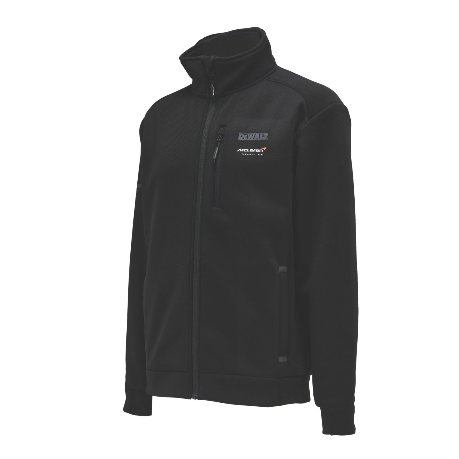 DEWALT McLaren F1 Team Pitstop Softshell Jacket Black X Large 45-47" Chest (416CH)