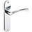 Smith & Locke Bude Fire Rated Latch Lever Door Handles Pair Polished Chrome