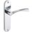 Smith & Locke Bude Fire Rated Latch Lever Door Handles Pair Polished Chrome