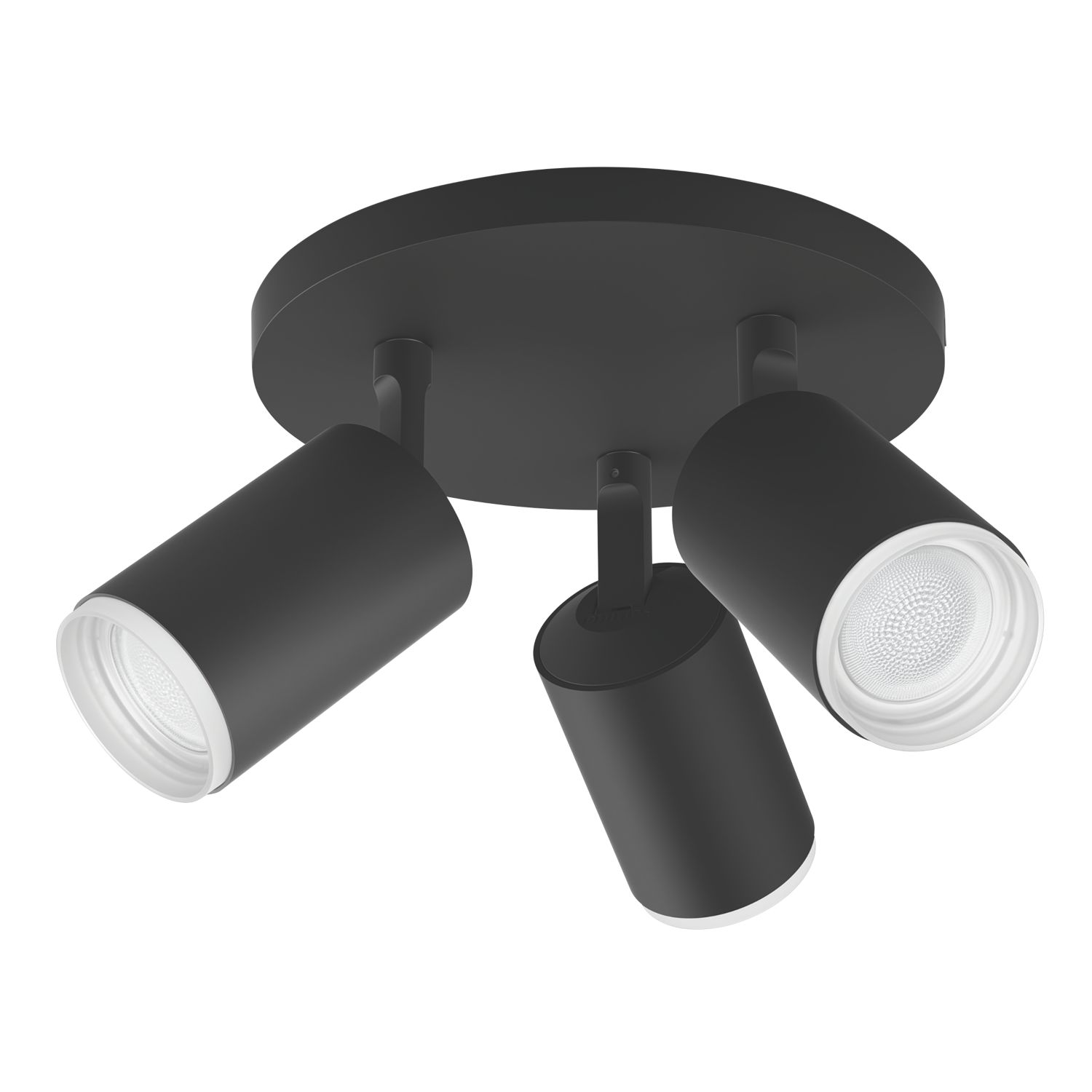 Philips Hue Fugato LED Triple Spotlight Black 6W 1050lm (416JE)