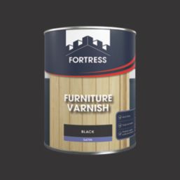 Fortress 750ml Black Satin Water-Based Interior Furniture Varnish