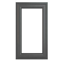 Crystal  Right-Hand Opening Double-Glazed Casement Anthracite Grey uPVC Window 610 x 1040mm