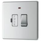 LAP  13A Switched Fused Spur with LED Polished Chrome