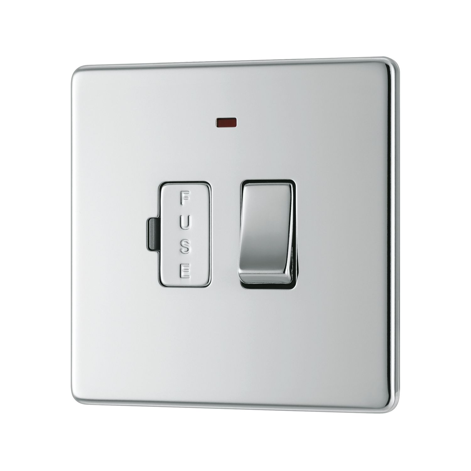 LAP 13A Switched Fused Spur with LED Polished Chrome (416KJ)