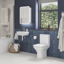 Essentials Polished Chrome Bathroom Accessories 4 Pack