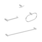 Essentials Polished Chrome Bathroom Accessories 4 Pack