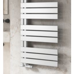 Reina 1124mm x 550mm 1834BTU White Flat Designer Towel Radiator